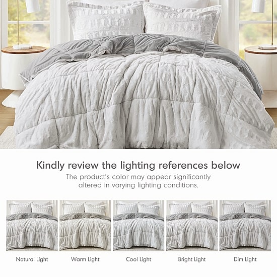 Madison Park Margot Faux Fur Lightweight Comforter Set