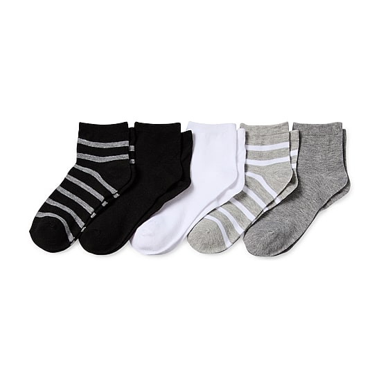 Thereabouts Little & Big Kid Boys 10 Pair Quarter Ankle Socks