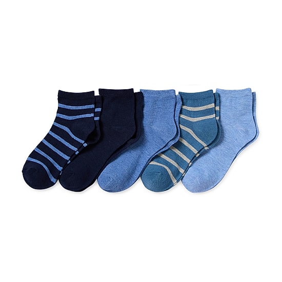 Thereabouts Little & Big Kid Boys 10 Pair Quarter Ankle Socks