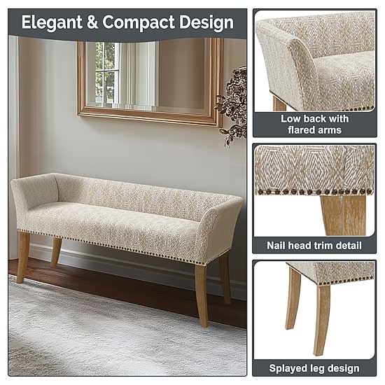 Madison Park Antonio Upholstered Bench
