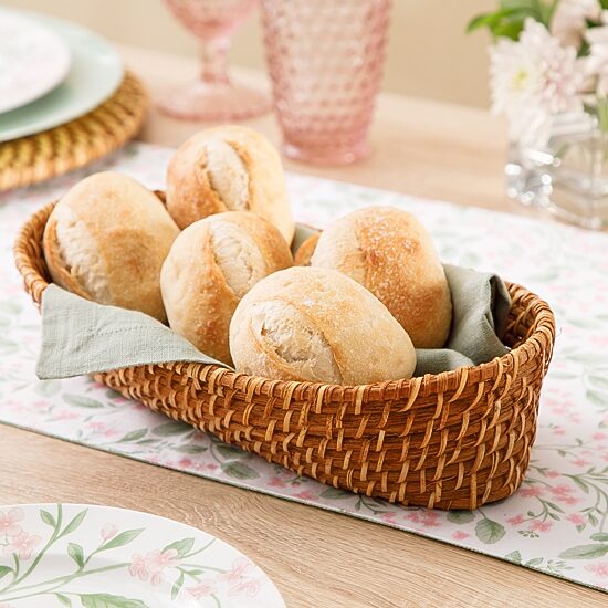 Martha Stewart Rattan Oval Bread Basket