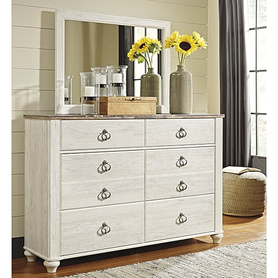 Signature Design by Ashley® Smithfield Two Tone Dresser and Mirror