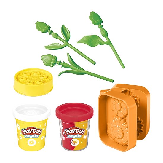 Hasbro Play-Doh Blooming Flowers Playset And Lil Flowers Bundle 19-pc. Dough