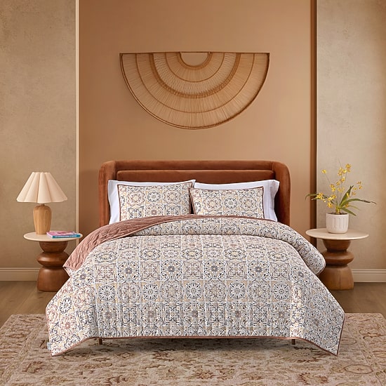 Jenny Martinez Emma 3-pc. Geometric Reversible Quilt Set