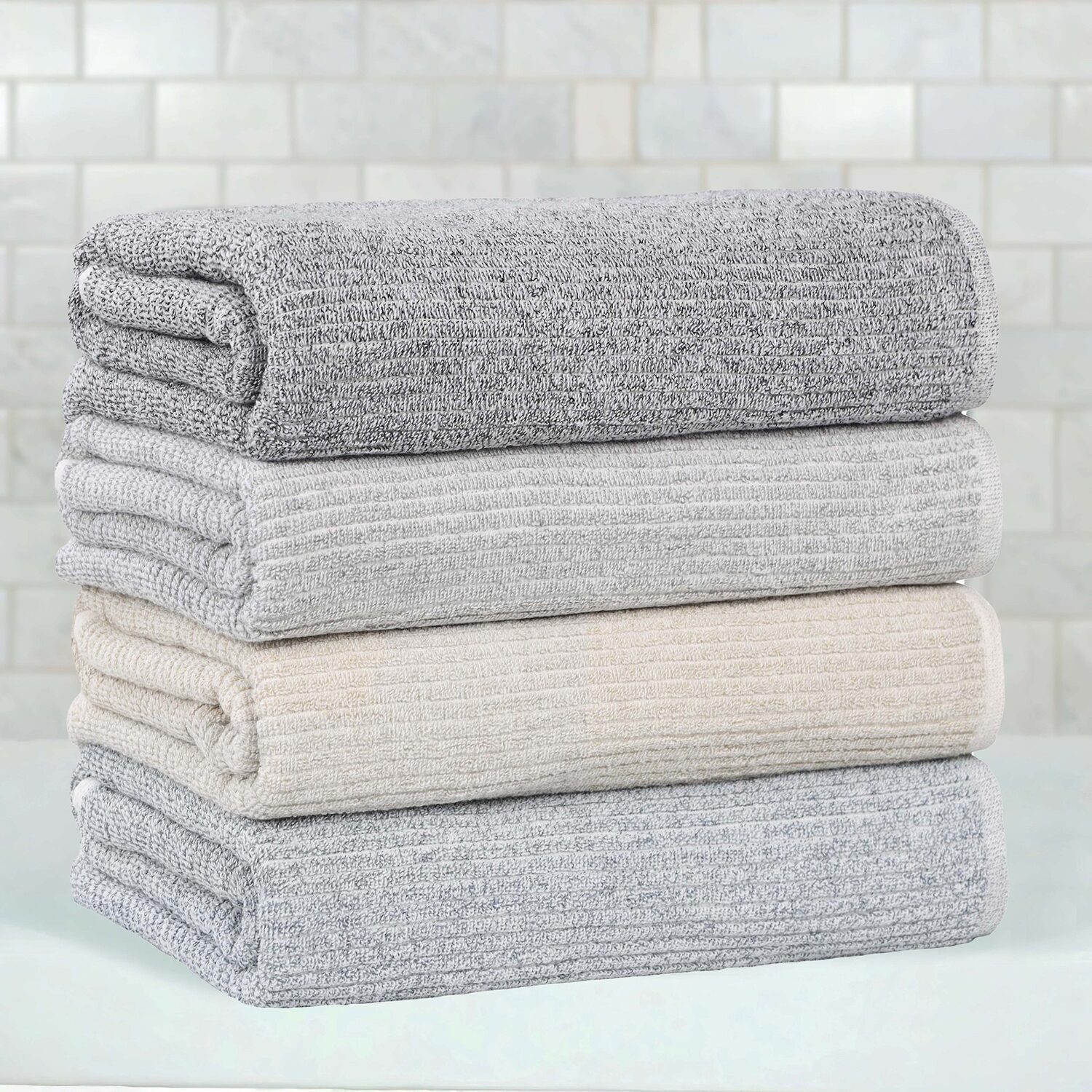 SUPERIOR® Destin Collection 8-pc. Quick Dry Solid Bath Towel Set