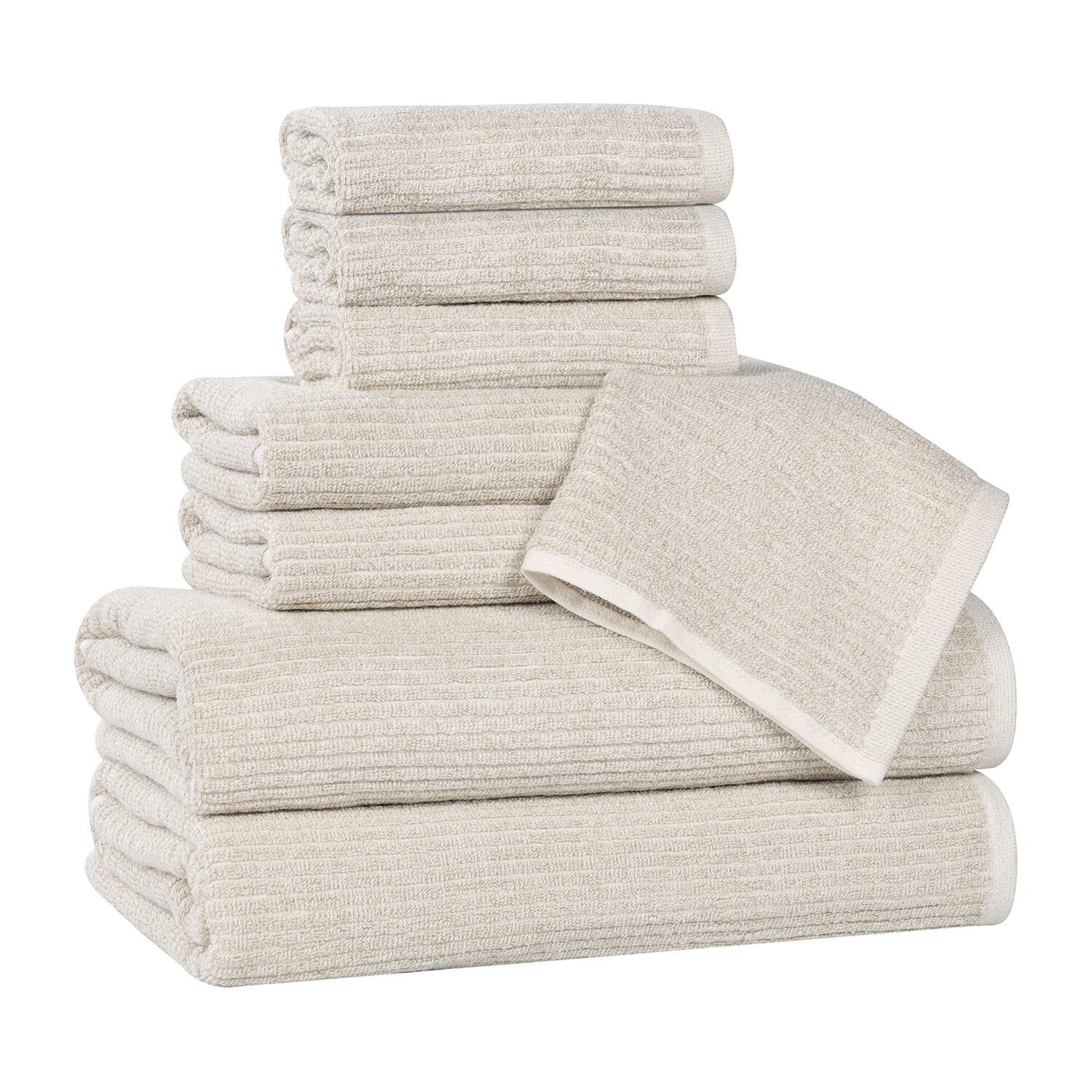 SUPERIOR® Destin Collection 8-pc. Quick Dry Solid Bath Towel Set