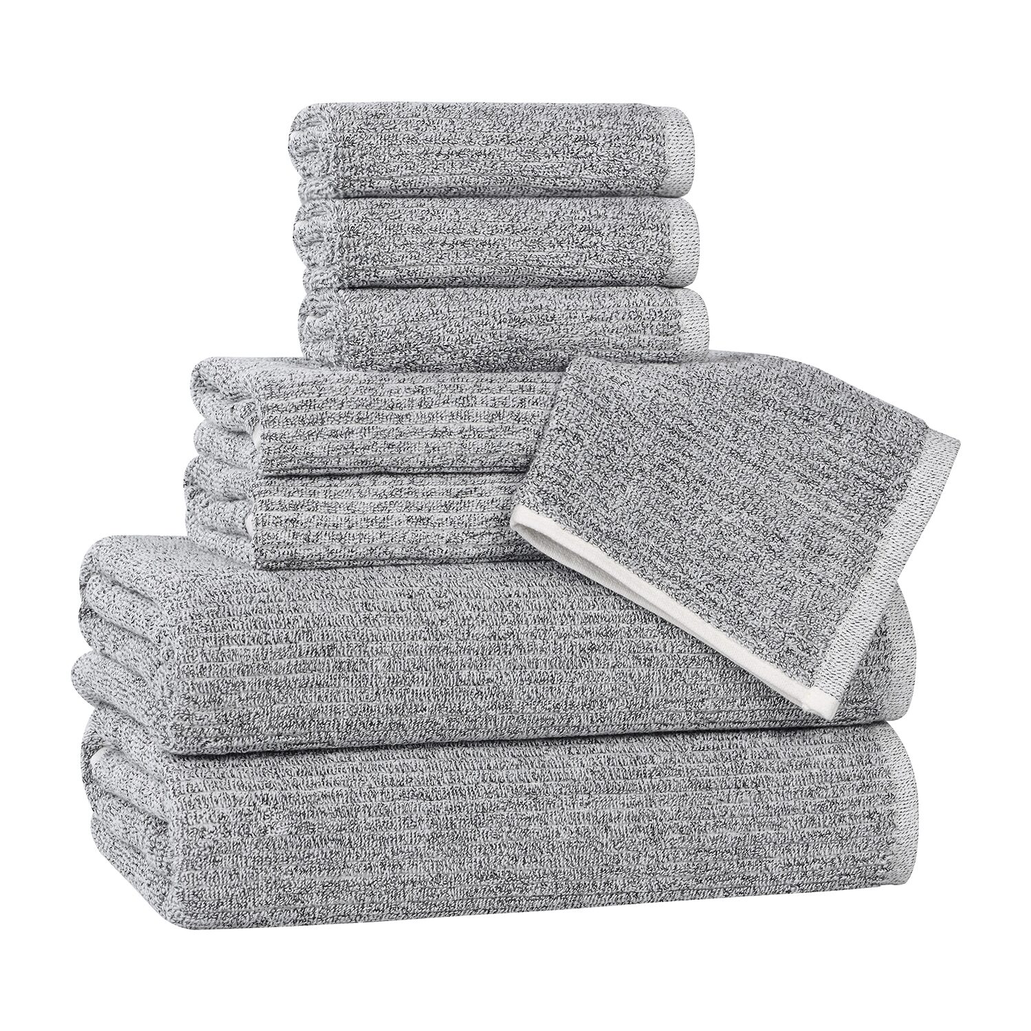 SUPERIOR® Destin Collection 8-pc. Quick Dry Solid Bath Towel Set
