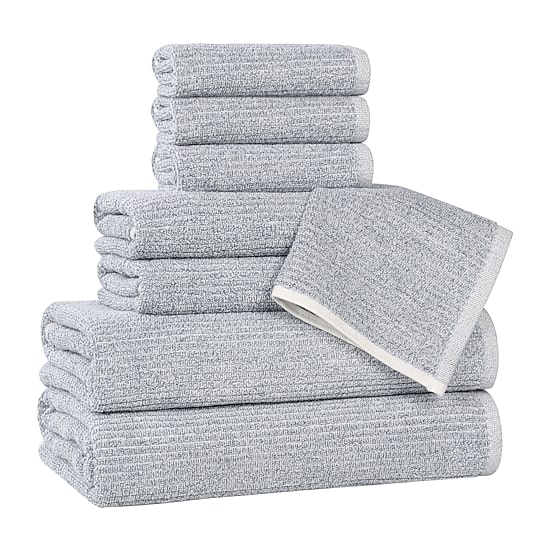SUPERIOR® Destin Collection 8-pc. Quick Dry Solid Bath Towel Set