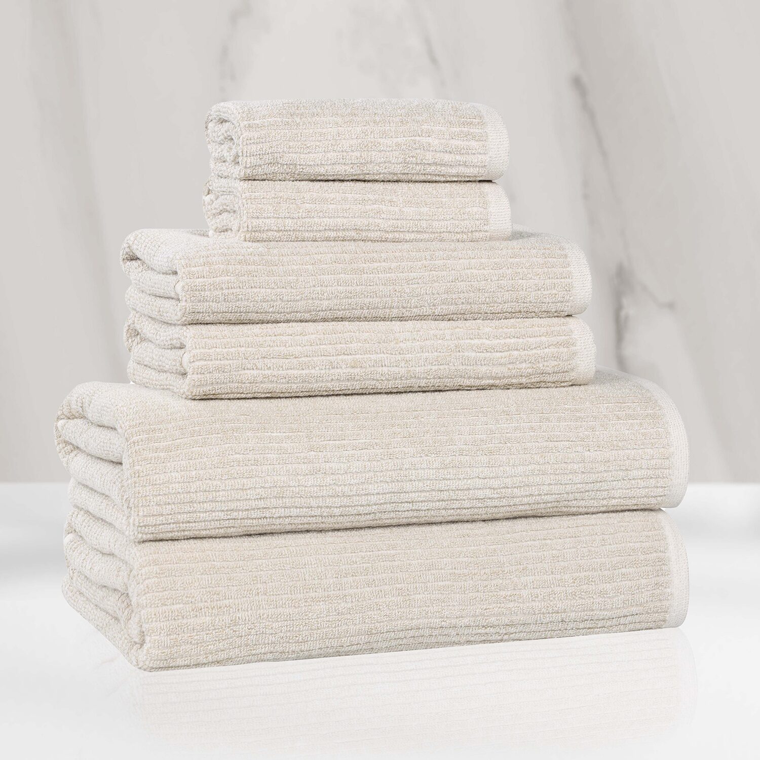 SUPERIOR® Destin Collection 6-pc. Quick Dry Bath Towel Set