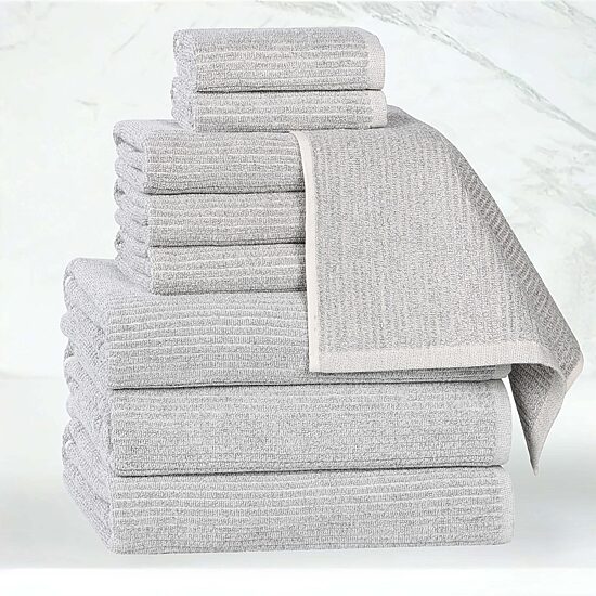 SUPERIOR® Destin Collection 9-pc. Quick Dry Chevron Bath Towel Set