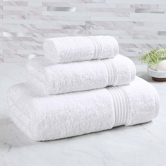 SUPERIOR® Heritage Collection | Luxury Egyptian Cotton 3-pc. Quick Dry Solid Bath Towel Set