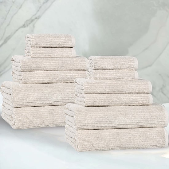 SUPERIOR® Destin Collection 12-pc. Quick Dry Solid Bath Towel Set