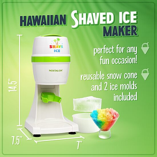 Nostalgia ESHVICE2HSI Electric Shave Ice & Snow Cone Maker