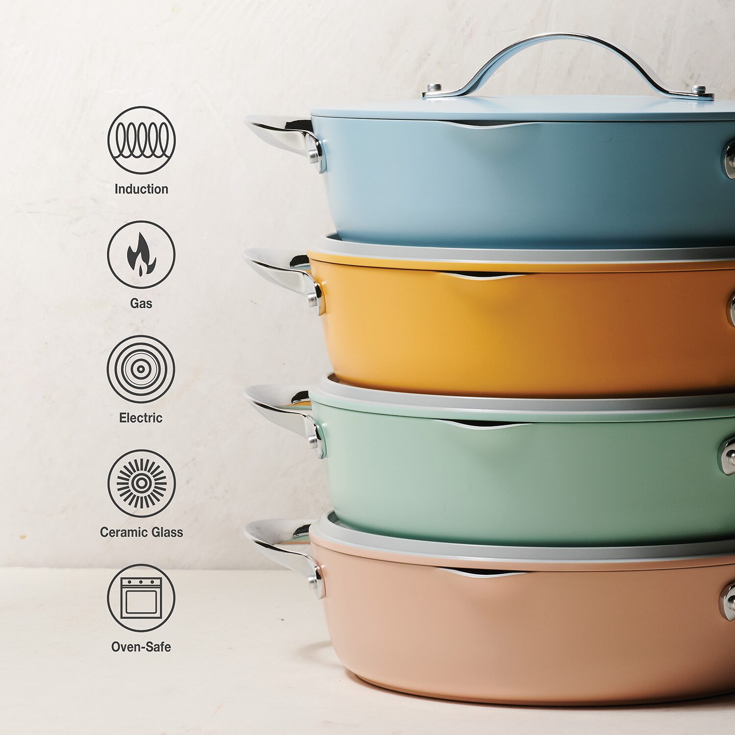 Tramontina Fiora Ceramic 4.25-qt. Saute Pan