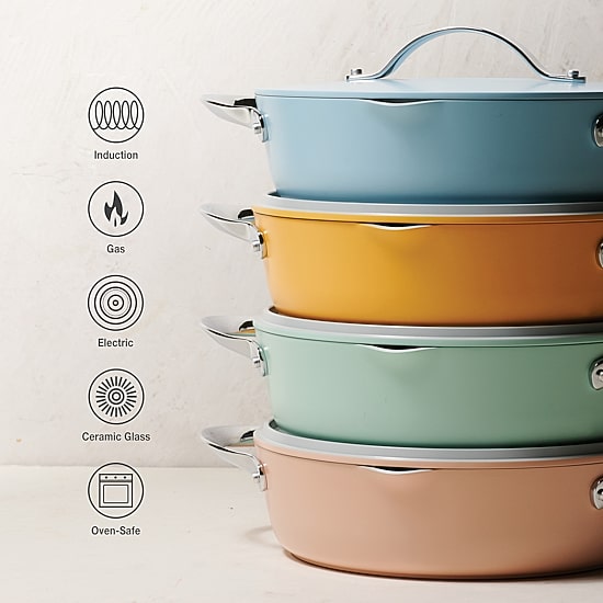 Tramontina Fiora Ceramic 4.25-qt. Saute Pan
