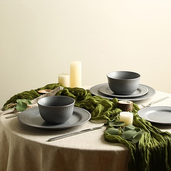Stone + Lain Comet 12-pc. Stoneware Dinnerware Set