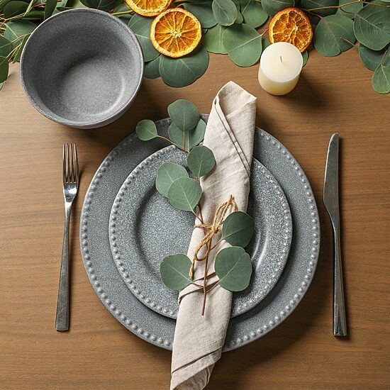 Stone + Lain Comet 12-pc. Stoneware Dinnerware Set
