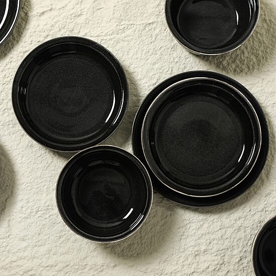 Stone + Lain Slate 12-pc. Stoneware Dinnerware Set