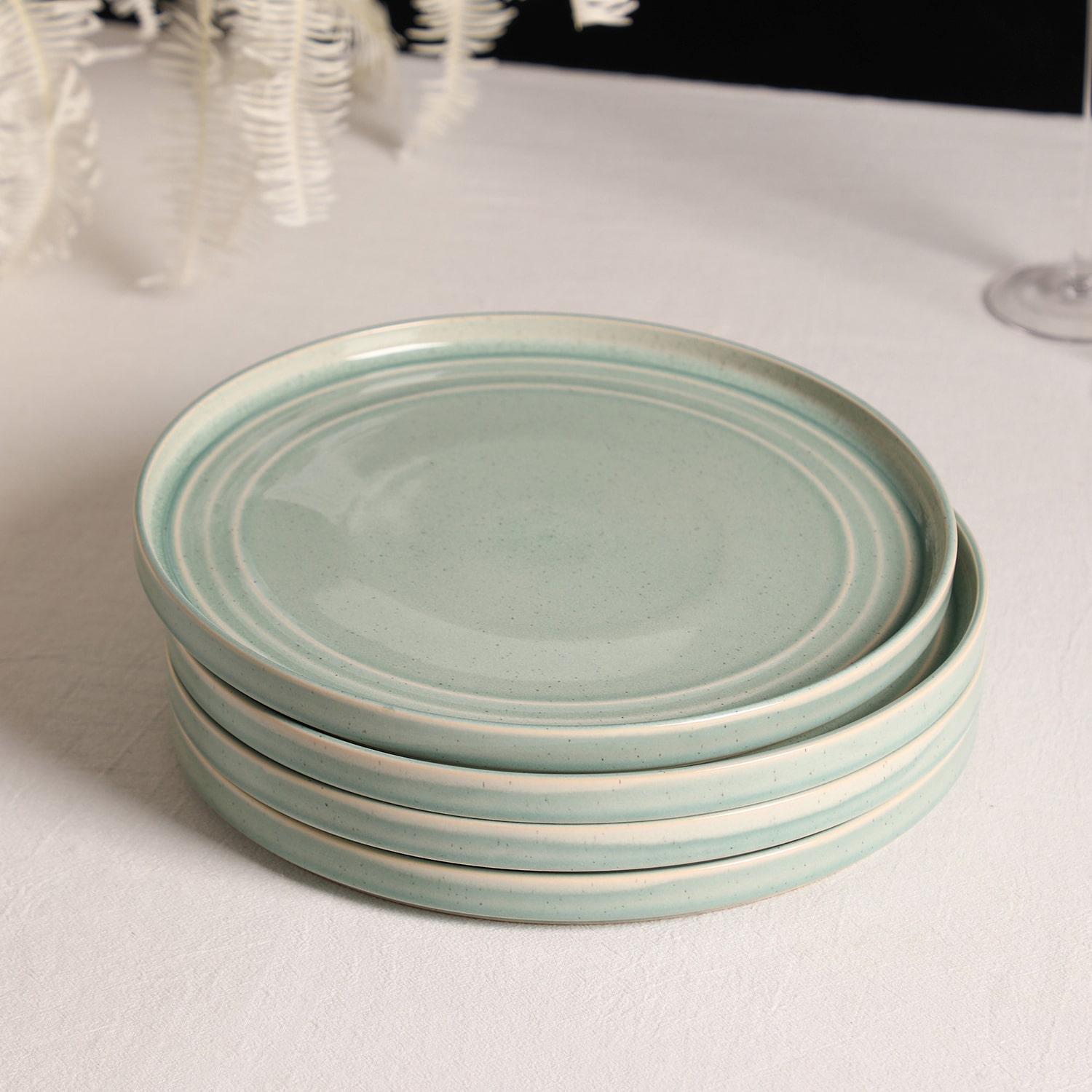 Stone + Lain Claire 4-pc. Stoneware Dinner Plate