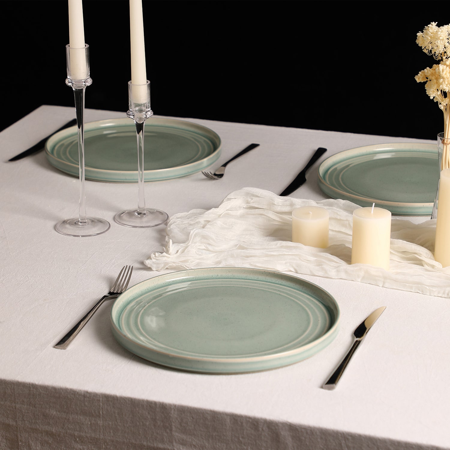 Stone + Lain Claire 4-pc. Stoneware Dinner Plate