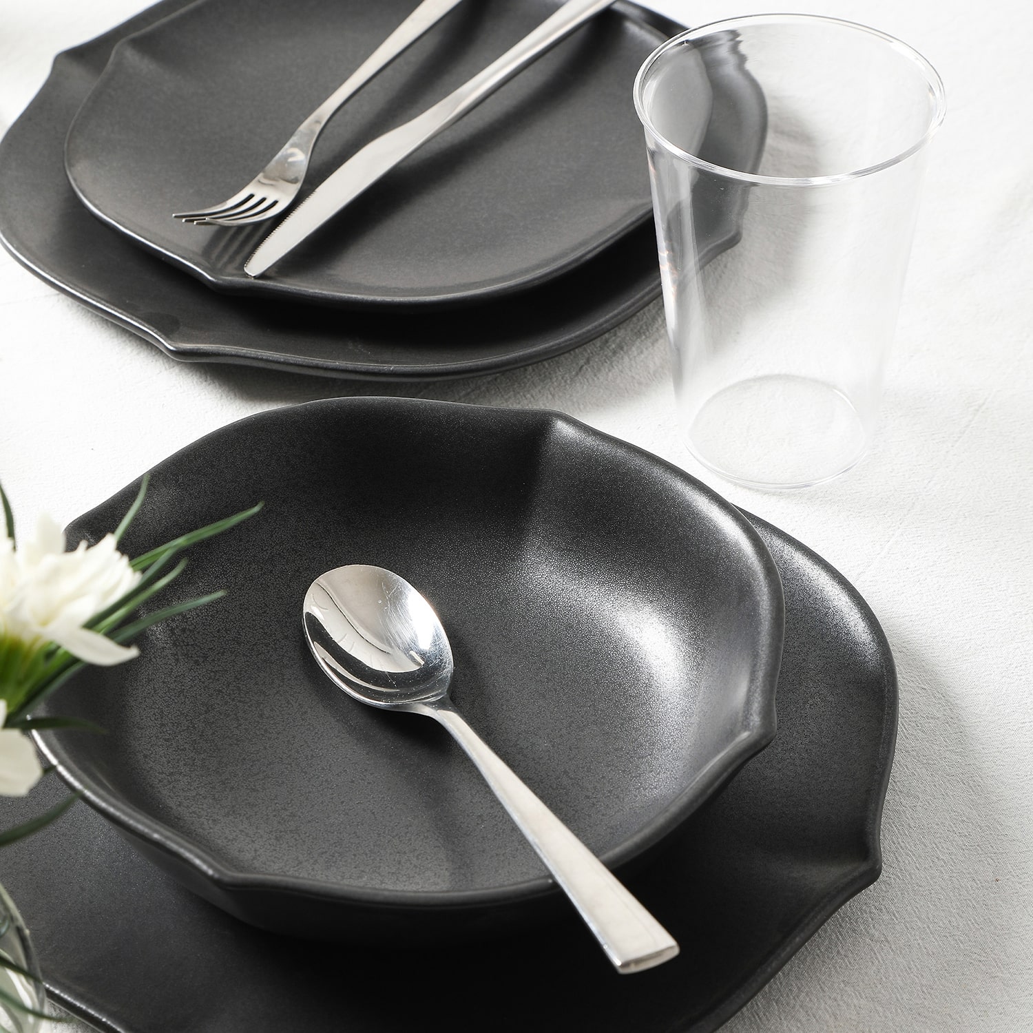 Stone + Lain Baskerville 16-pc. Stoneware Dinnerware Set