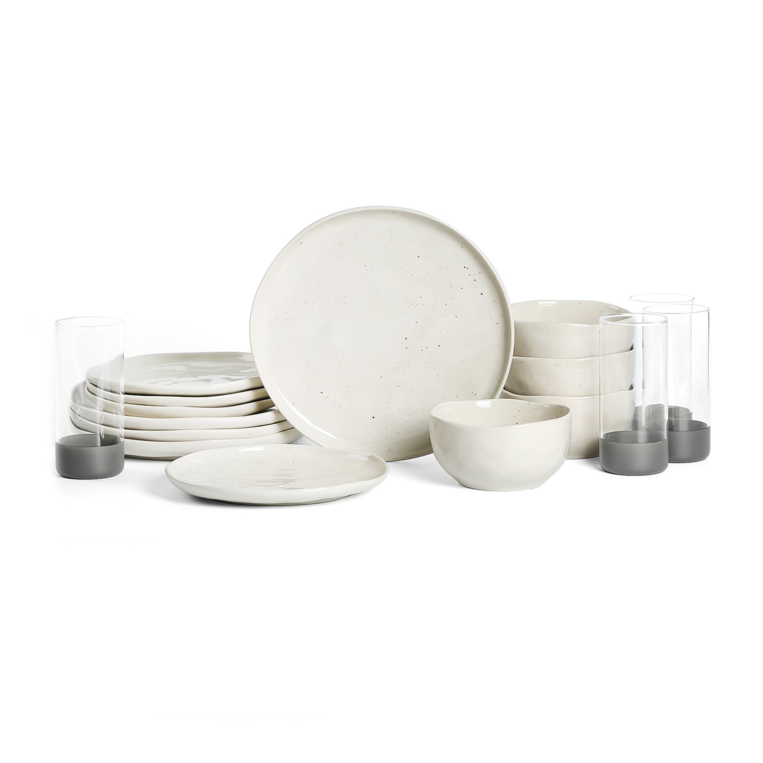 Stone + Lain Mirella 16-pc. Stoneware Dinnerware Set