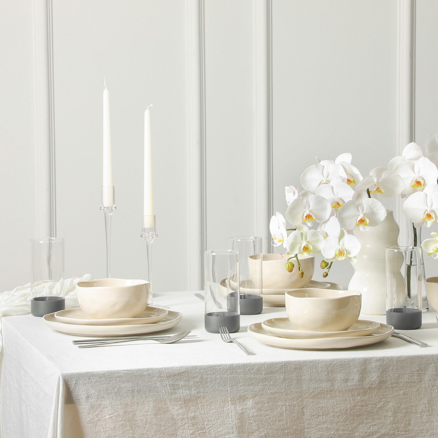 Stone + Lain Mirella 16-pc. Stoneware Dinnerware Set