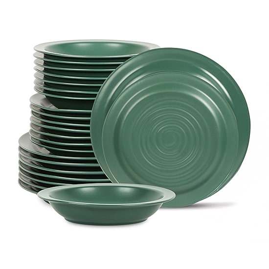Stone + Lain Orbit 24-pc. Stoneware Dinnerware Set