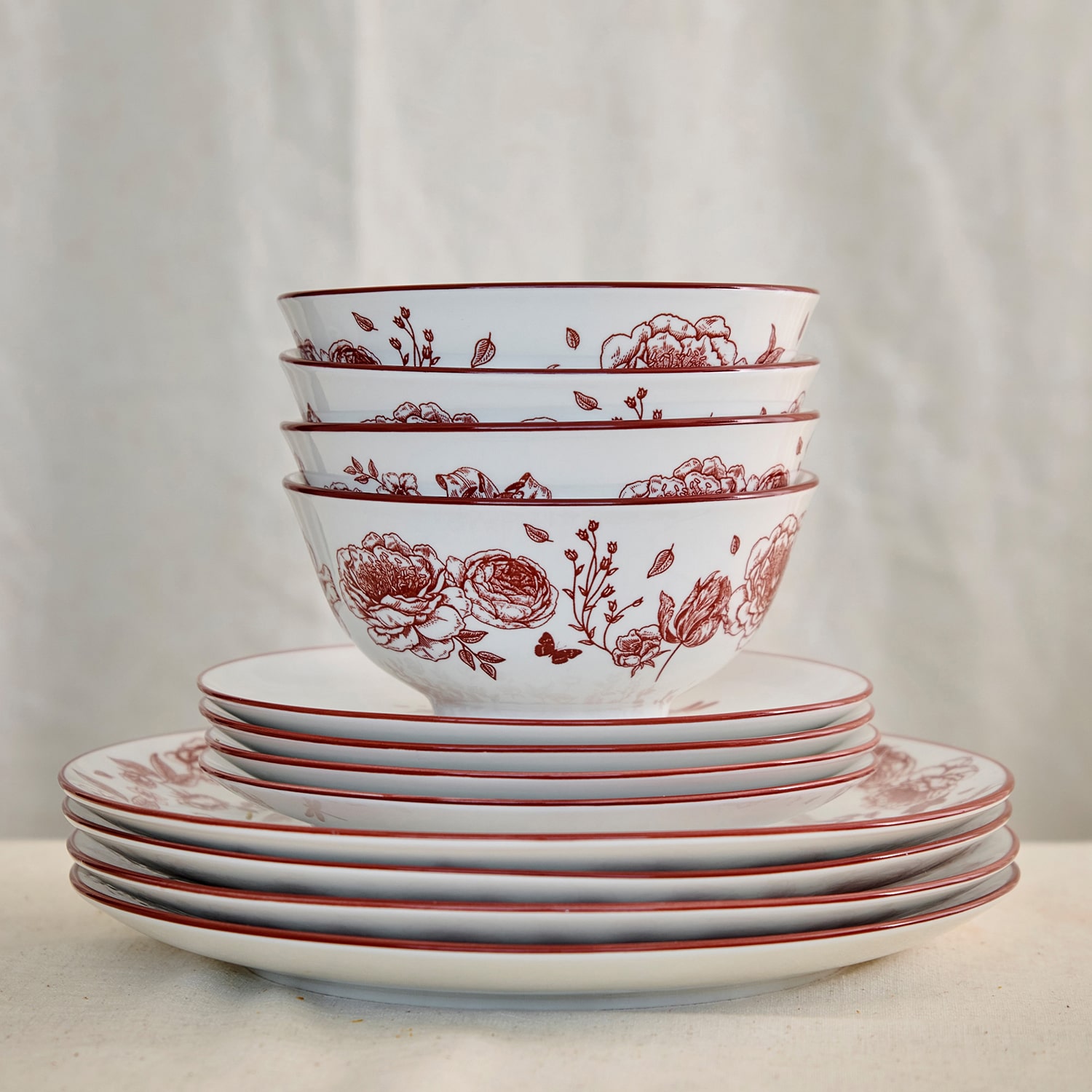 Stone + Lain Esme 12-pc. Porcelain Dinnerware Set