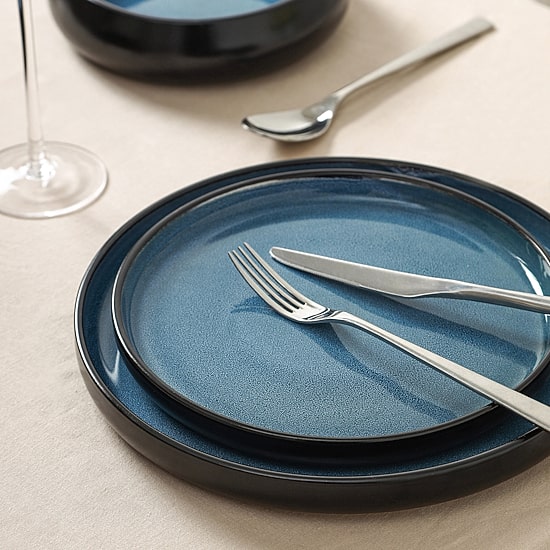 Stone + Lain Lagoon 24-pc. Stoneware Dinnerware Set
