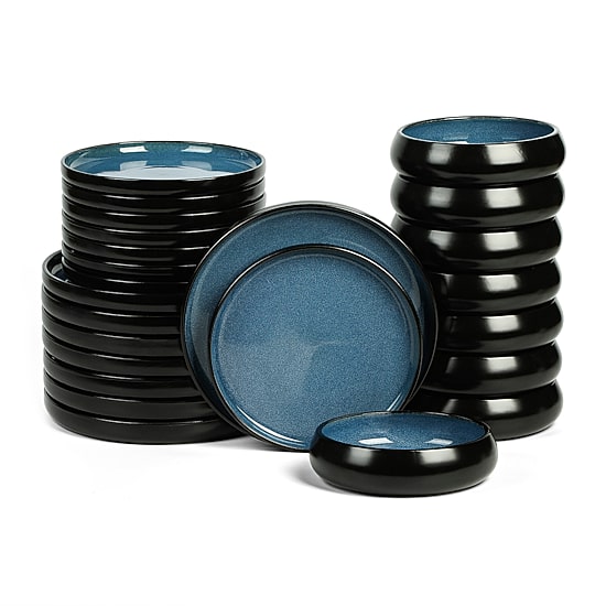 Stone + Lain Lagoon 24-pc. Stoneware Dinnerware Set