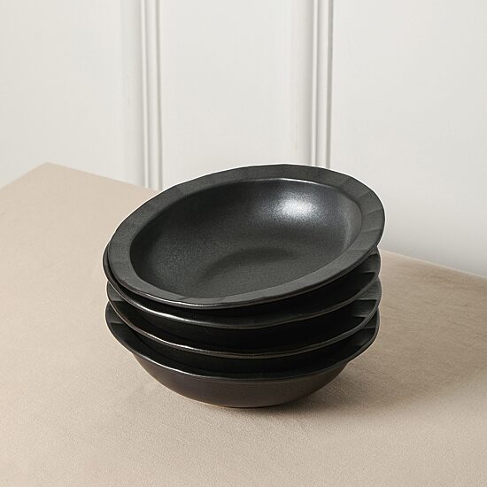 Stone + Lain Oasis 4-pc. Stoneware Pasta Bowl