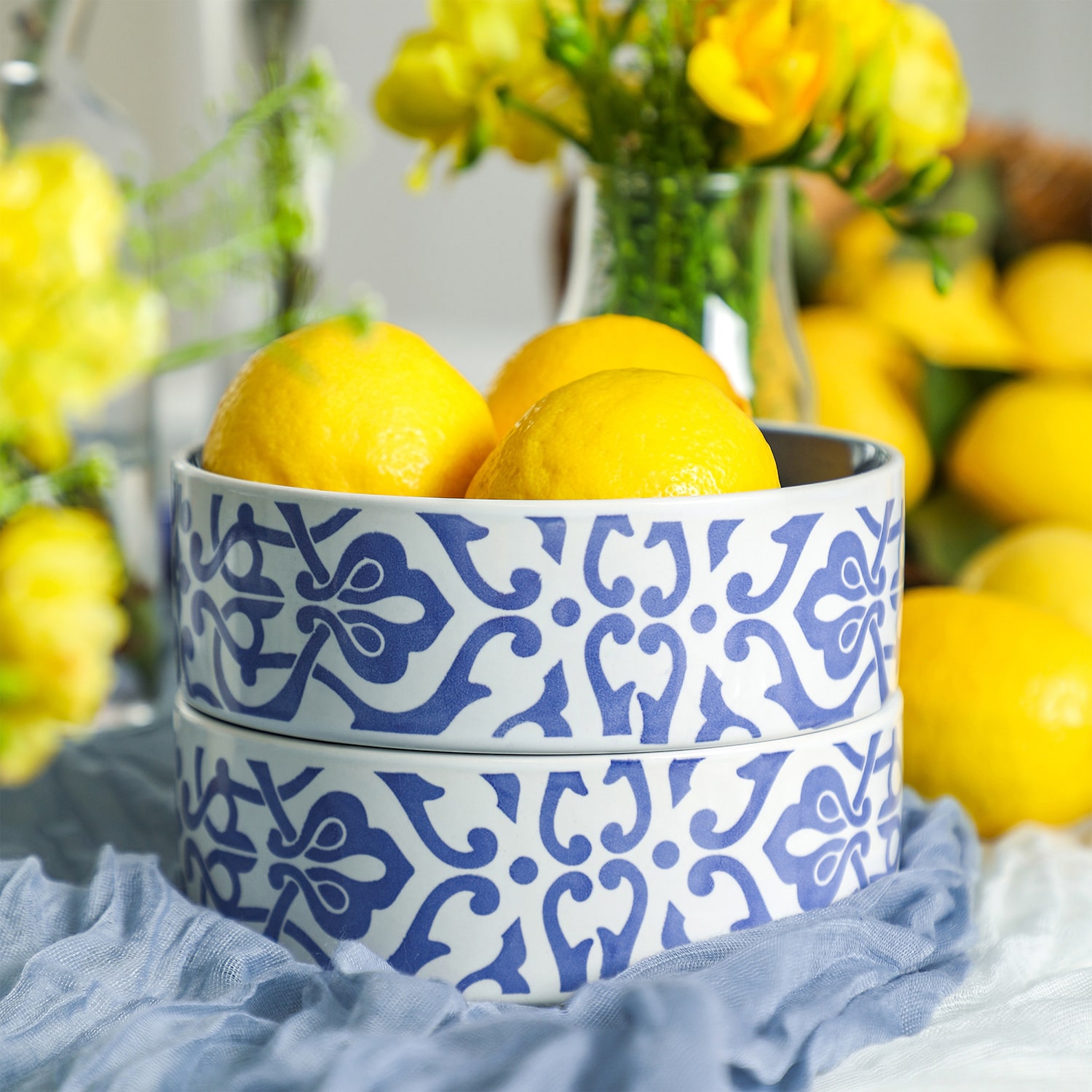 Stone + Lain Tropea 24-pc. Stoneware Dinnerware Set