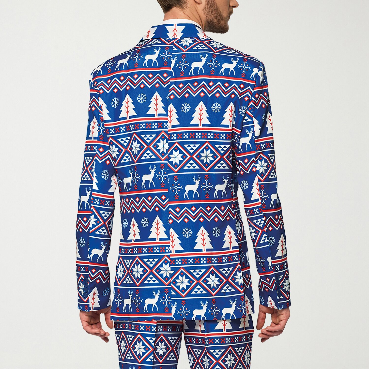 Suitmeister Nordic Christmas Mens Slim Fit Blazer