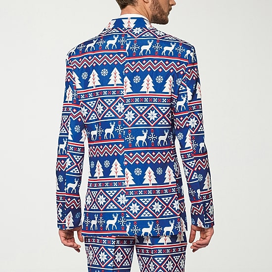 Suitmeister Nordic Christmas Mens Slim Fit Blazer
