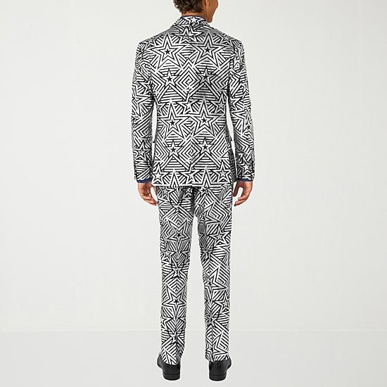 Opposuits Silver Mens 3-pc. Suit Set