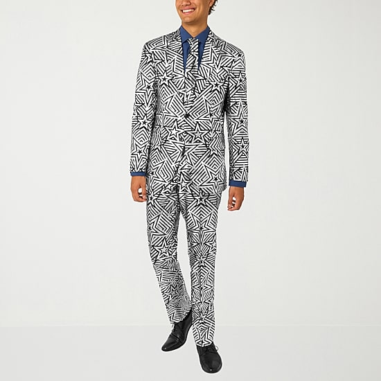 Opposuits Silver Mens 3-pc. Suit Set