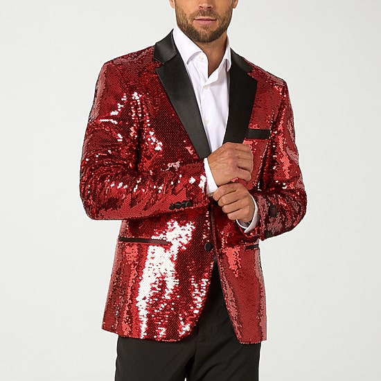 Opposuits Sequins Mens Slim Fit Blazer