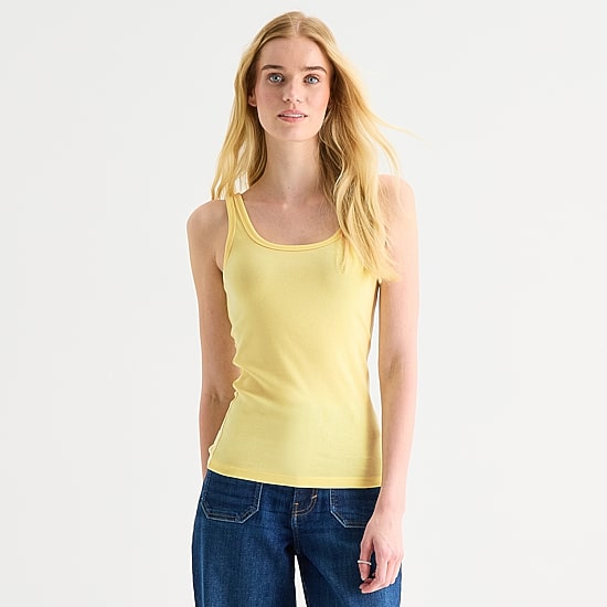 A.N.A Womens Tall U Neck Sleeveless Tank Top