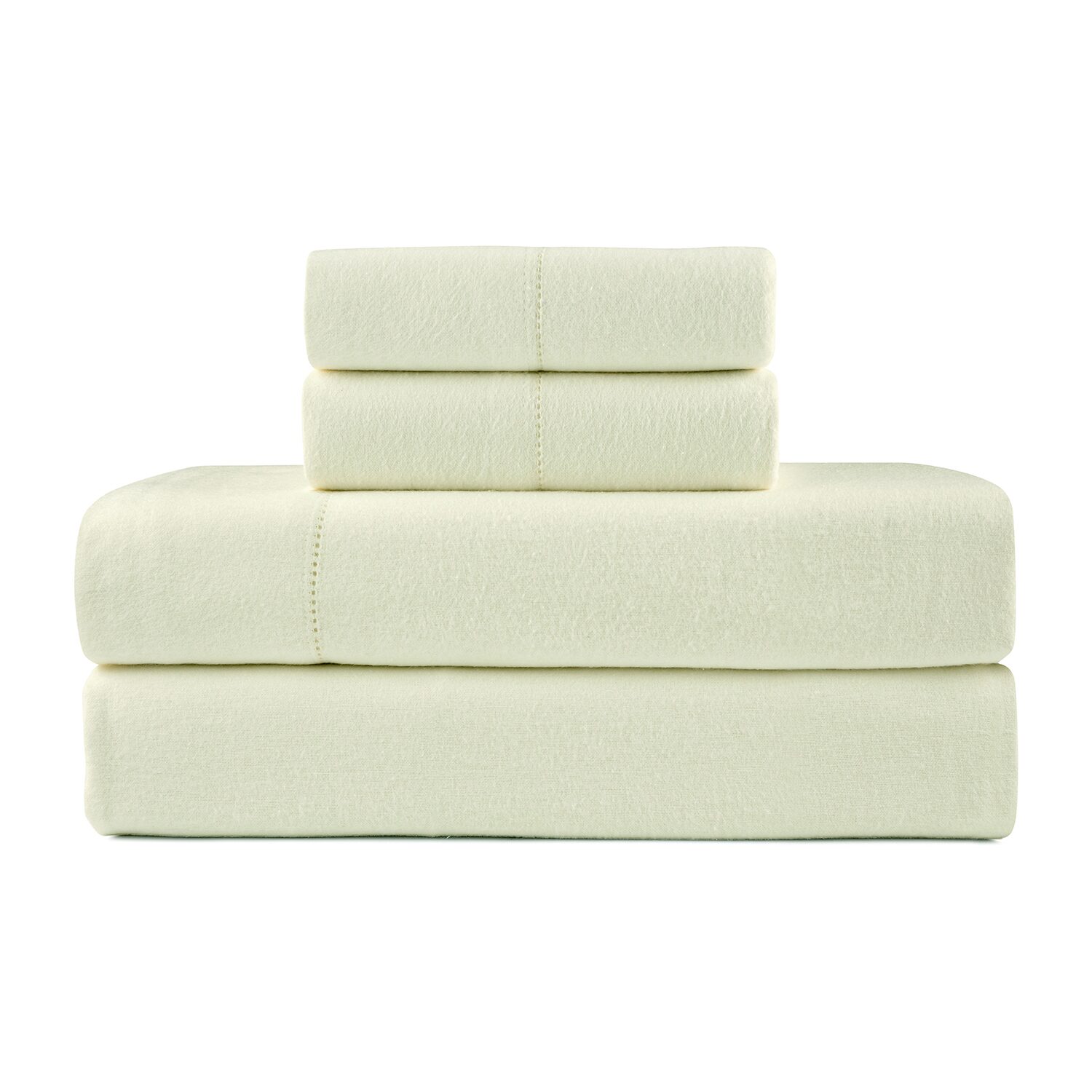Pointehaven Cotton Brushed 180 Gsm Solid Flannel Sheet Set