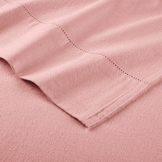 Pointehaven Cotton Brushed 180 Gsm Solid Flannel Sheet Set