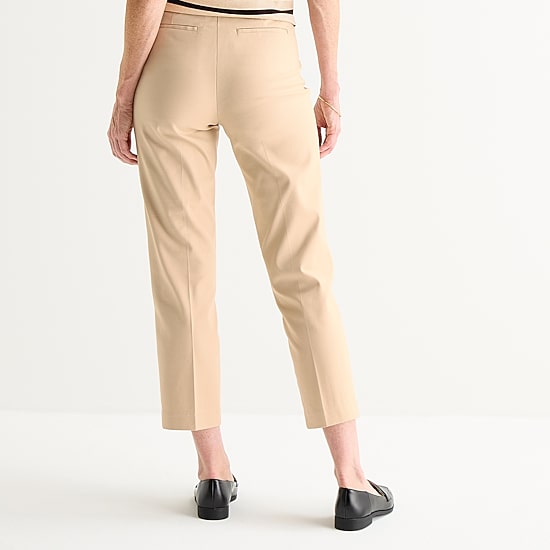 Liz Claiborne Emma Womens Straight Mid Rise Ankle Pant
