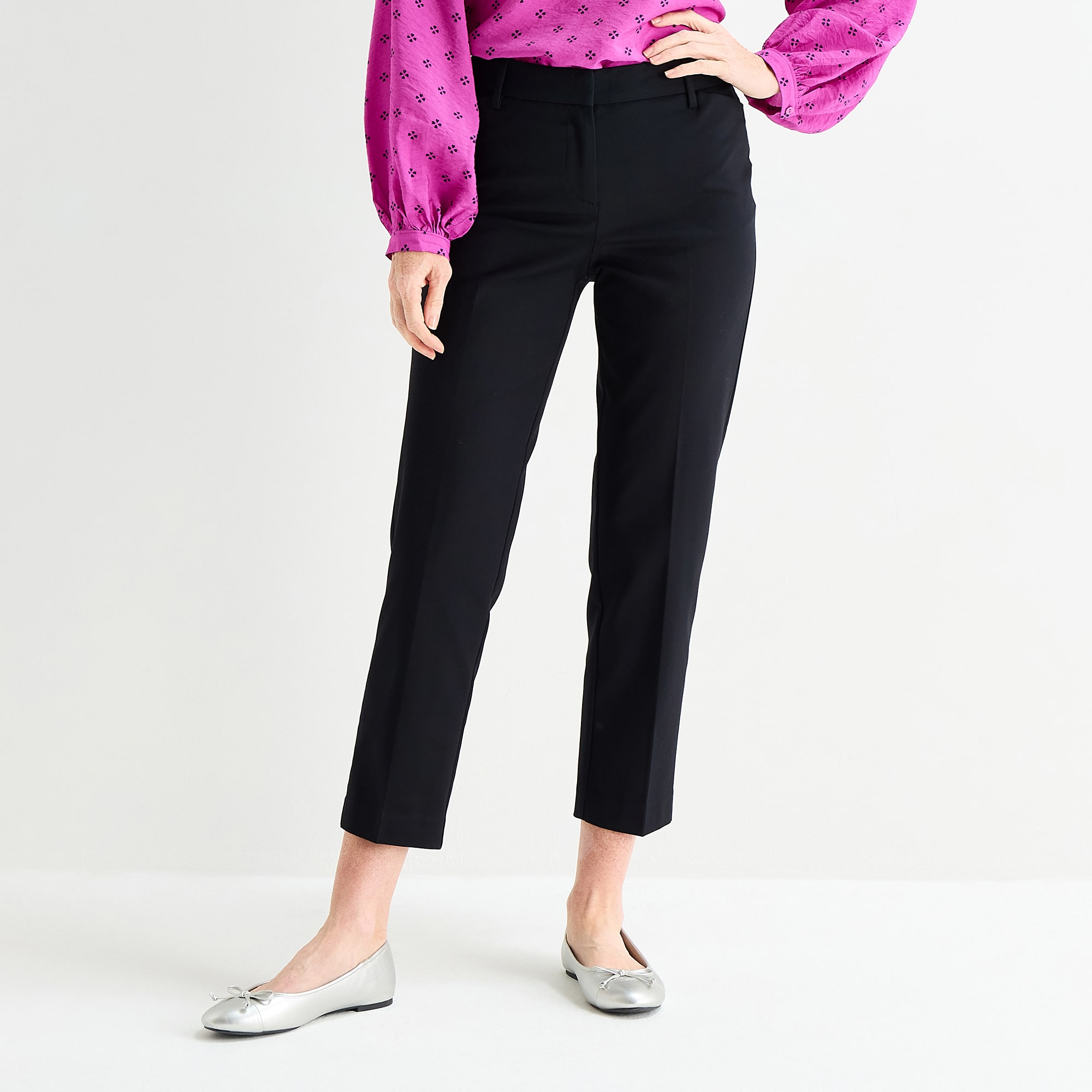 Liz Claiborne Emma Womens Straight Mid Rise Ankle Pant