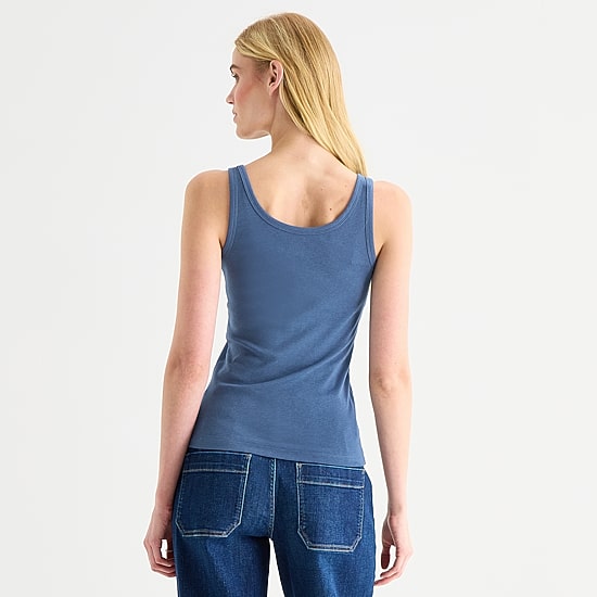 a.n.a Womens U Neck Sleeveless Tank Top