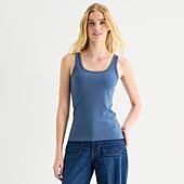 a.n.a Womens U Neck Sleeveless Tank Top