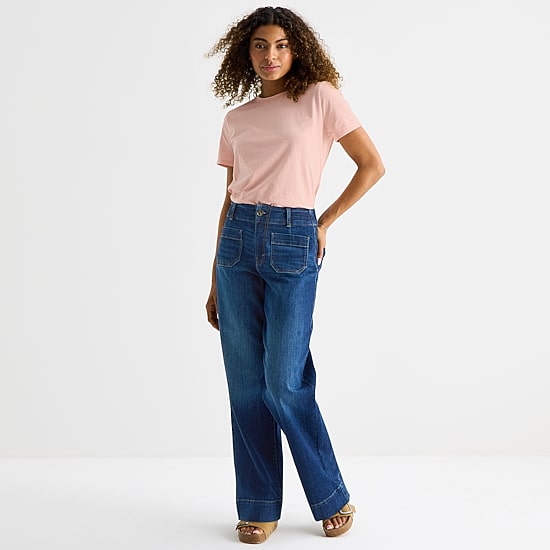 A.N.A Womens Round Neck Short Sleeve T-Shirt