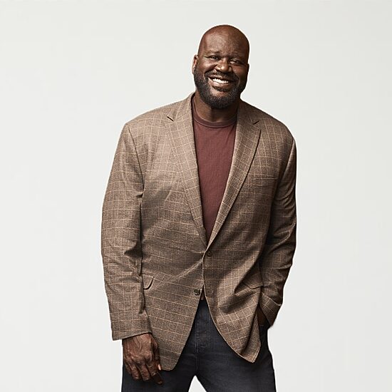 Shaquille O'Neal XLG™ Mens Big and Tall Plaid Stretch Fabric Classic Fit Sport Coat