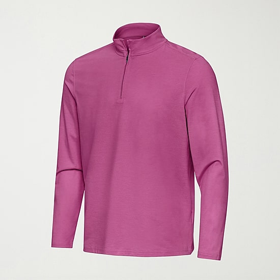 Antigua Mens Mock Neck Long Sleeve Quarter-Zip Pullover