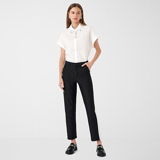 RM Rebecca Minkoff Womens Straight High Rise Ankle Pant