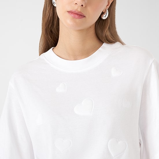 RM Rebecca Minkoff Womens Crew Neck Short Sleeve T-Shirt